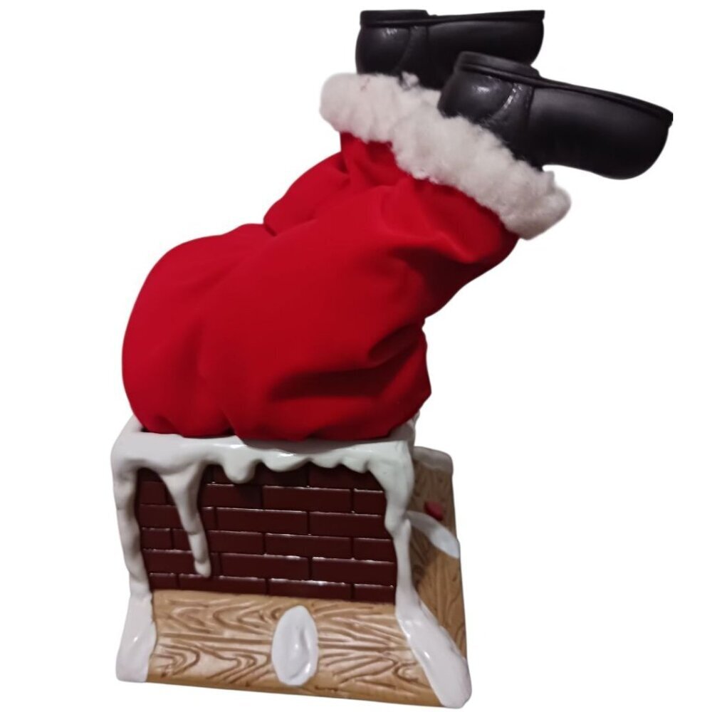 Gemmy Santa Claus Stuck In Chimney Animated Christmas Decor Figurine Sound - Picture 3 of 9